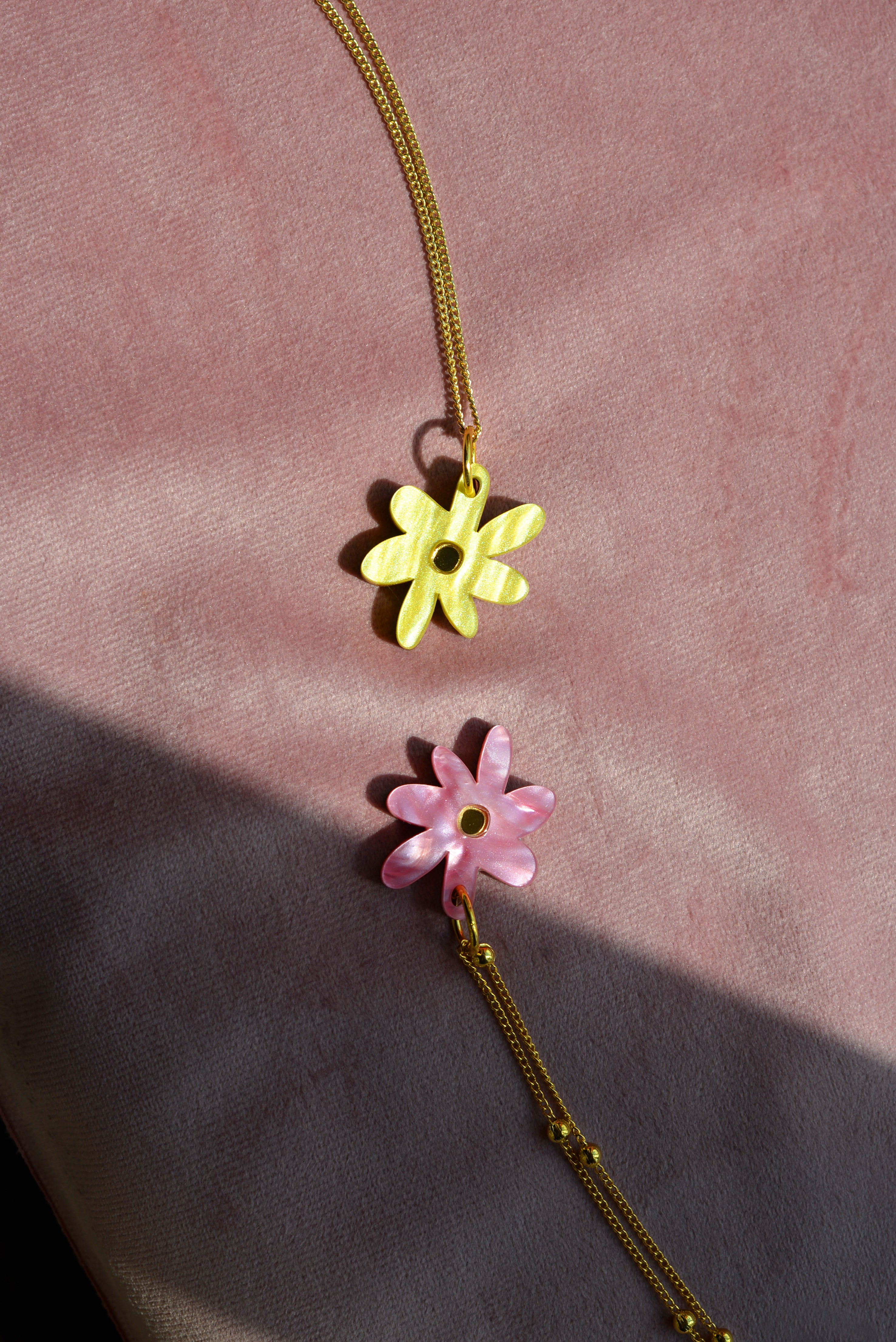 Collier Marguerite Jaune