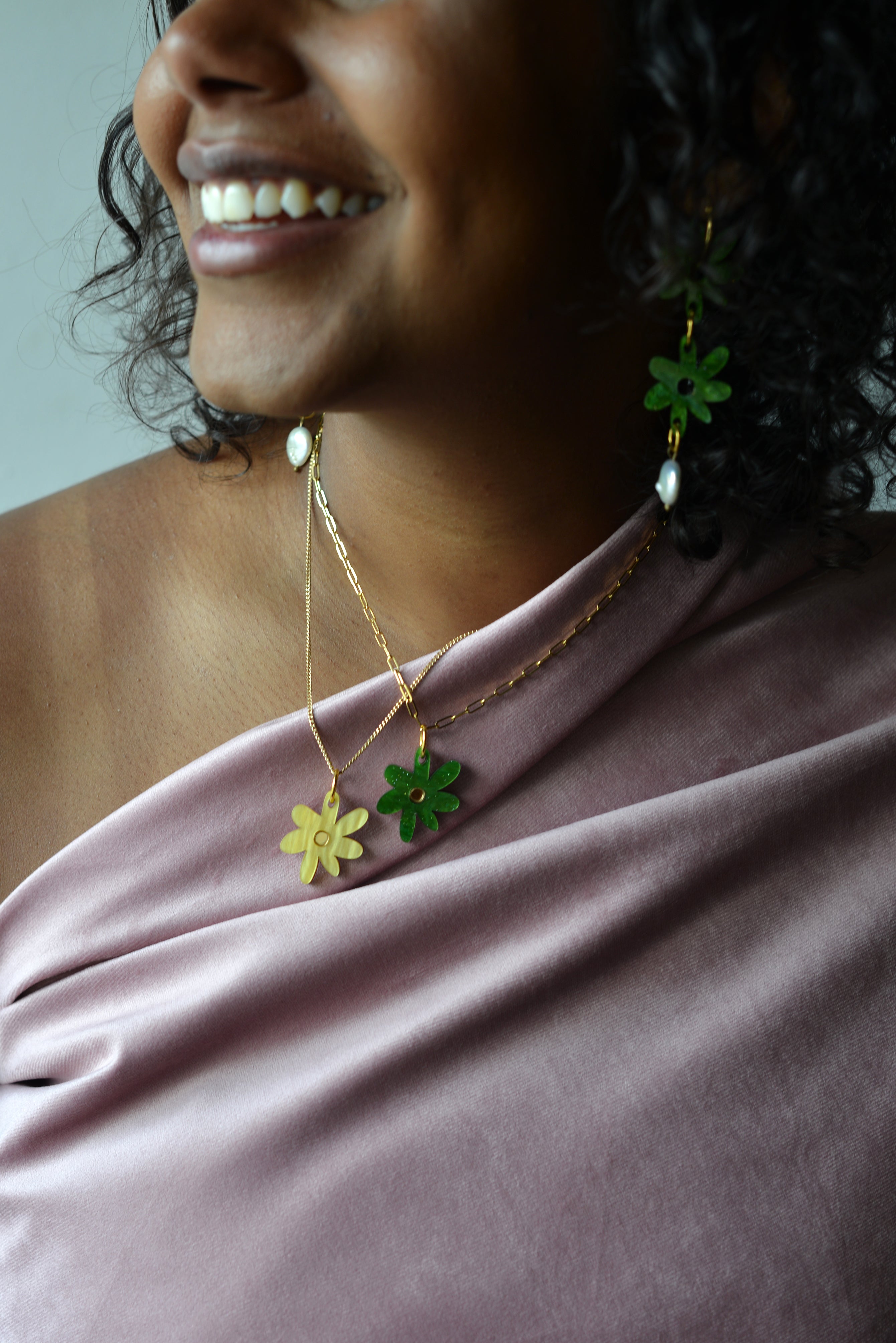 Collier Marguerite Vert