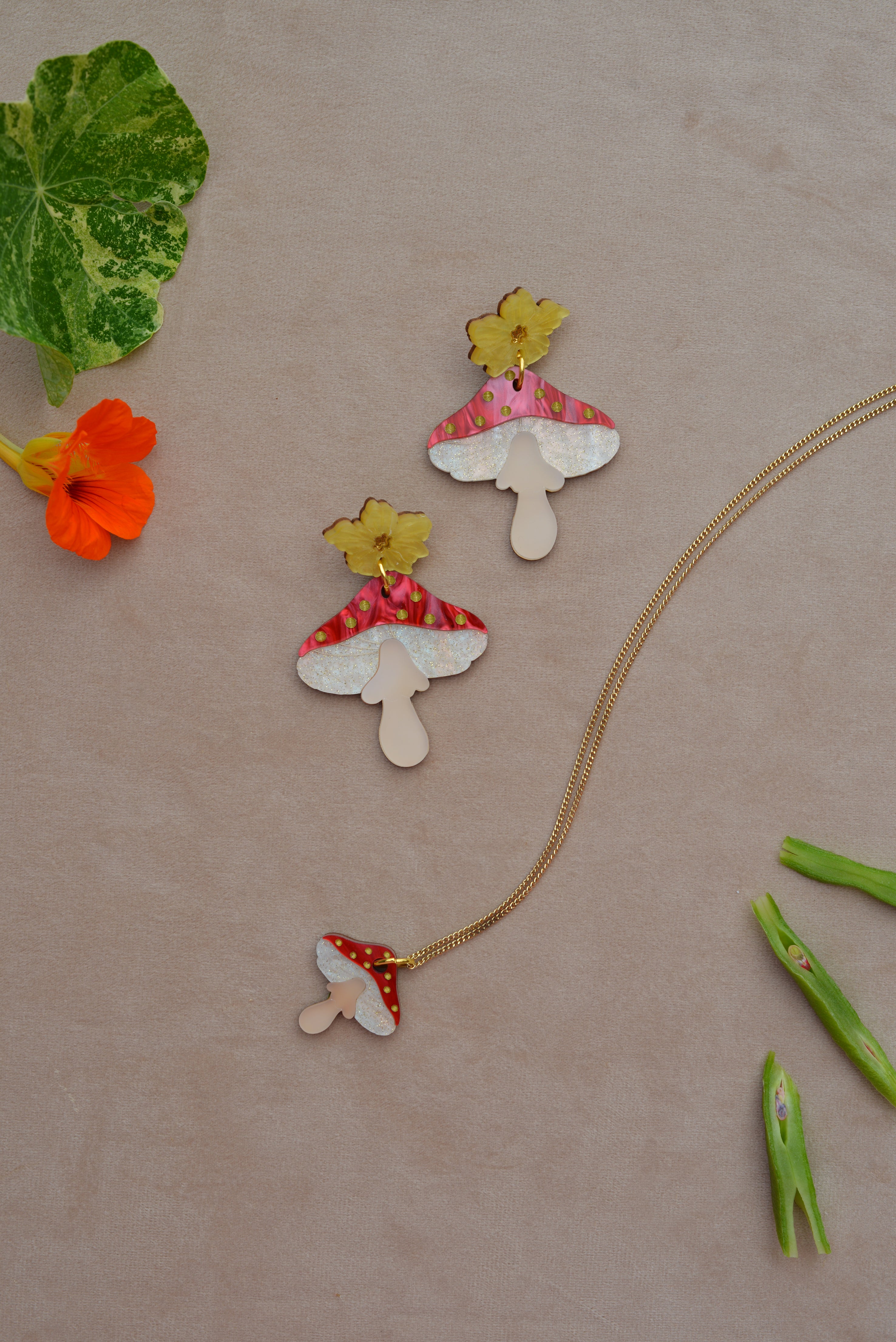 Mushroom/Toadstool Necklace