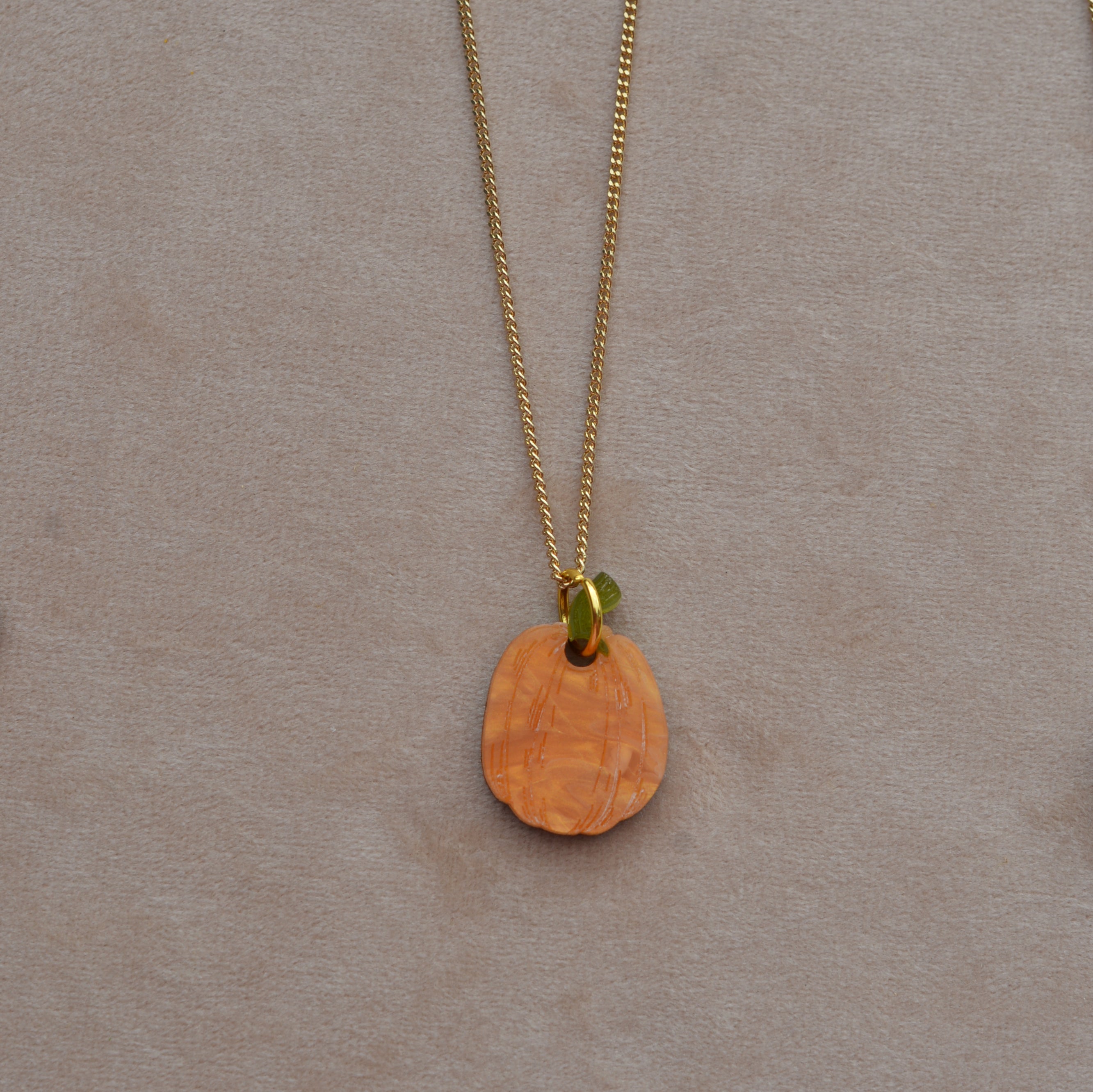 Orange Pumpkin Necklace