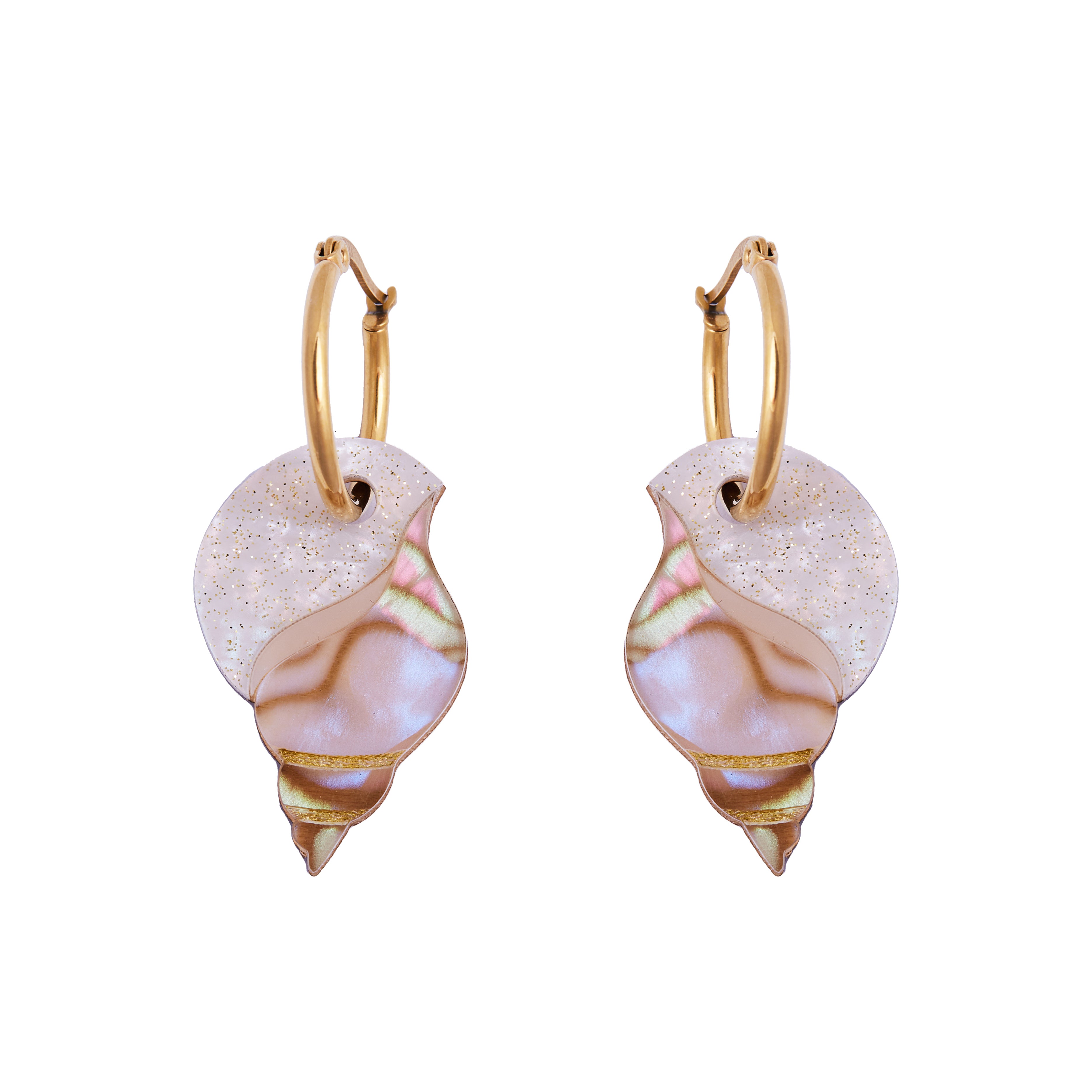 Marmor Shell Hoops