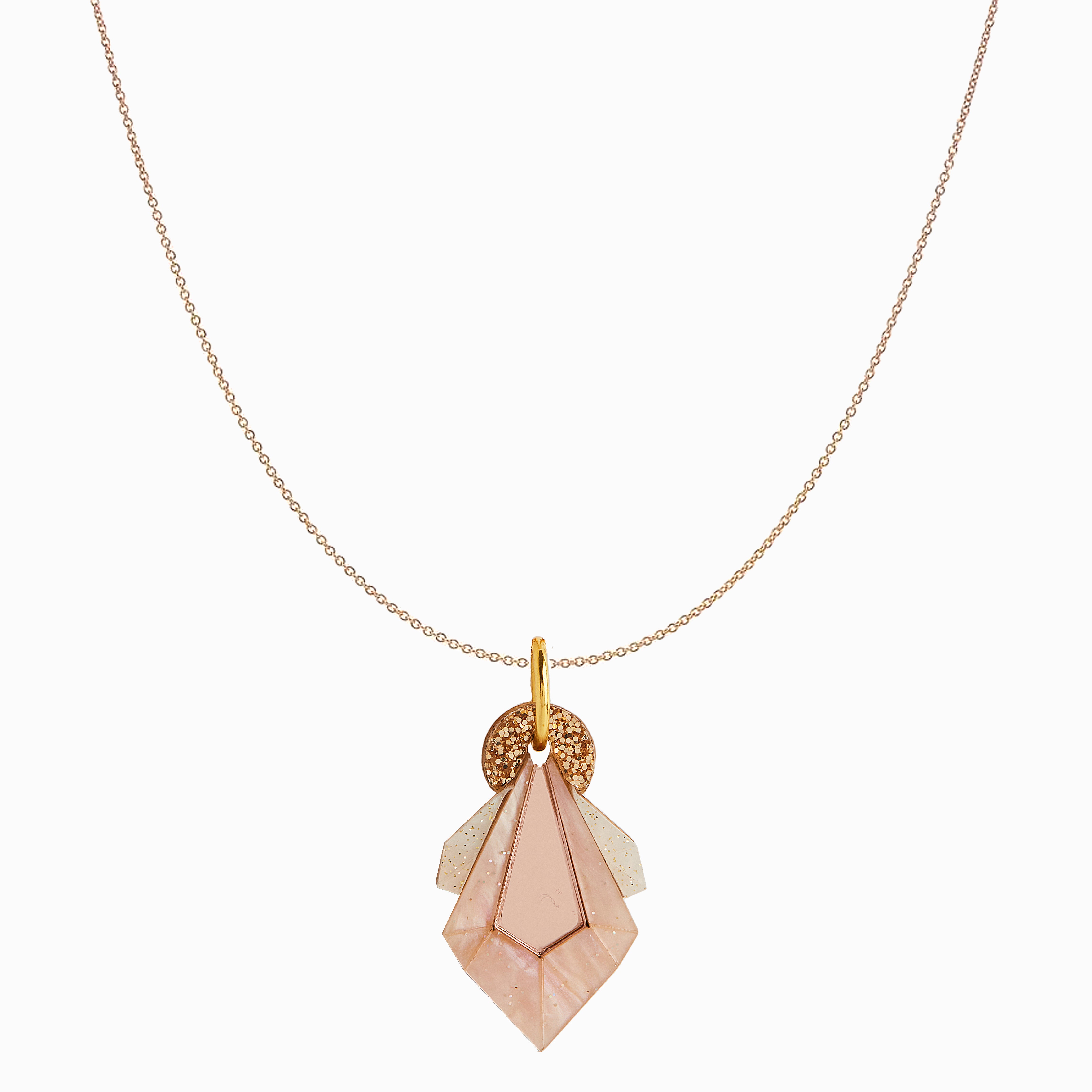 Geo Shard Necklace ROSE GOLD