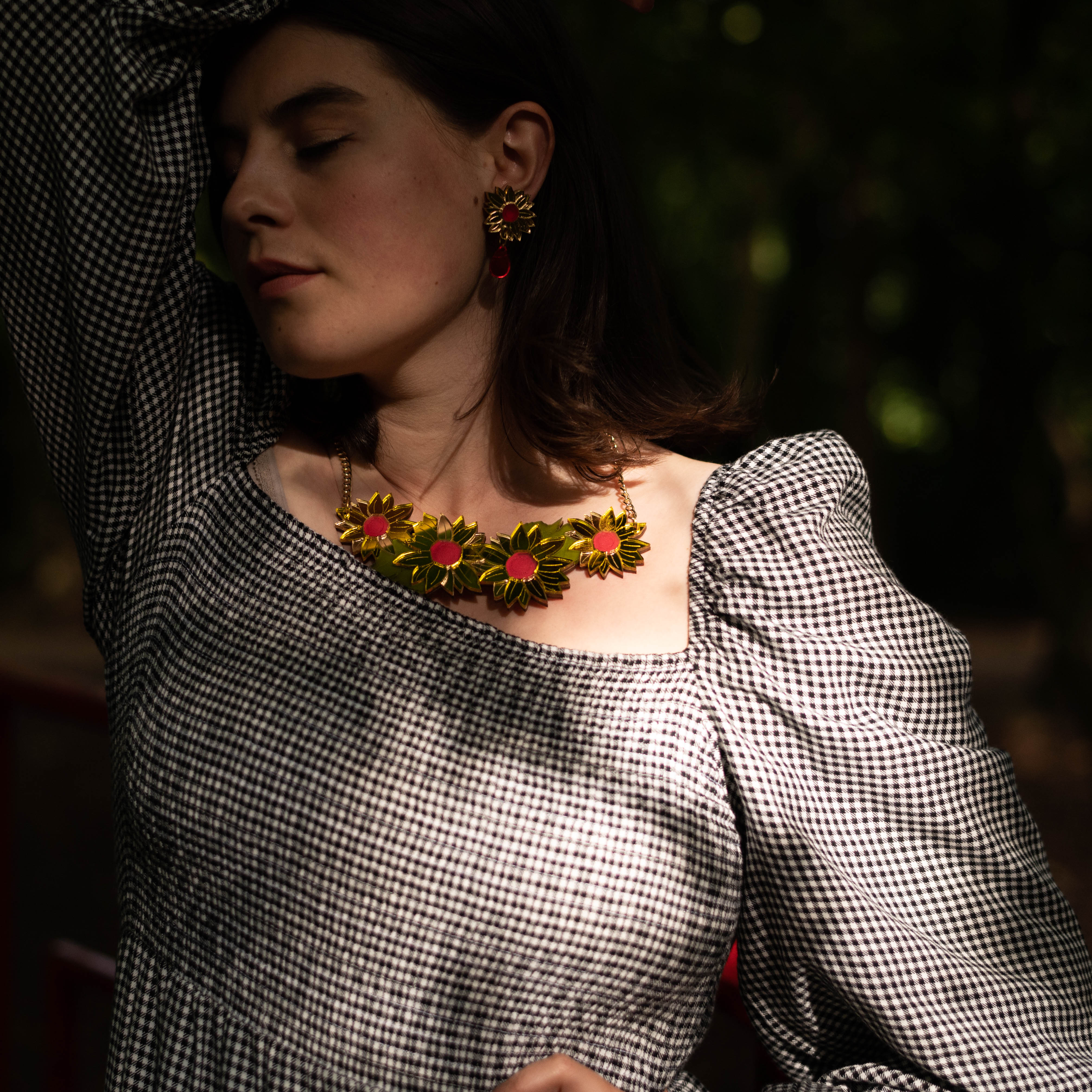 Sunflower Statement Necklace