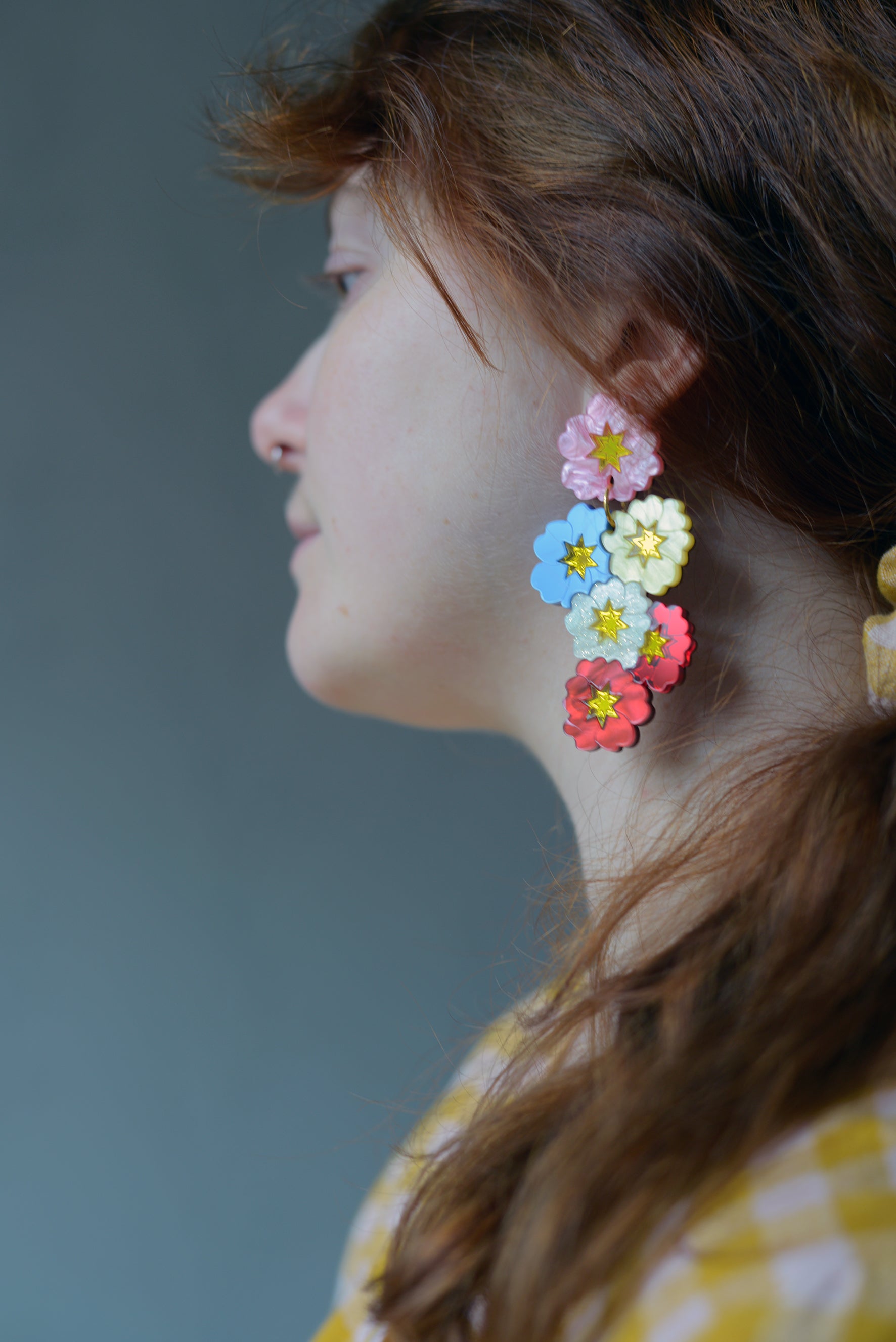 Primula Bunch Statement Earrings