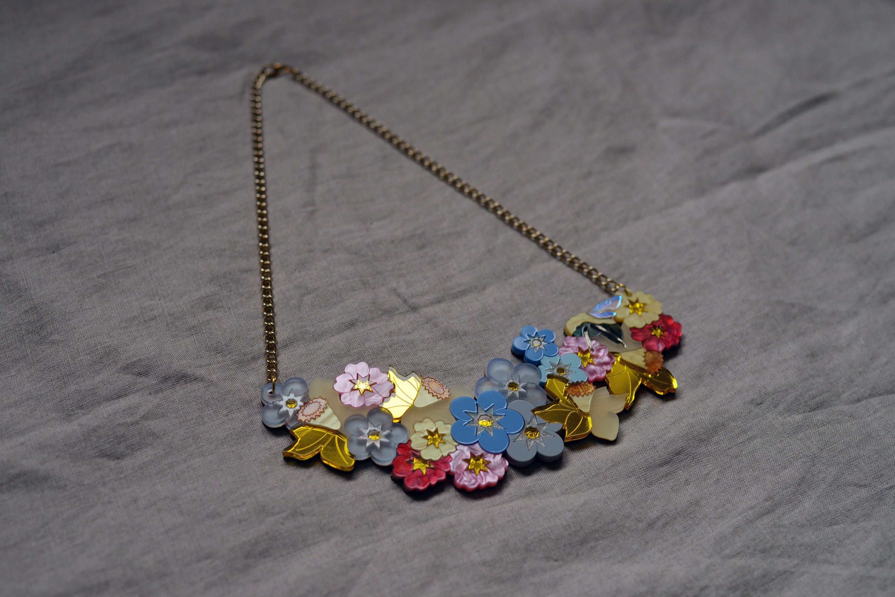 Spring Bouquet Statement Necklace