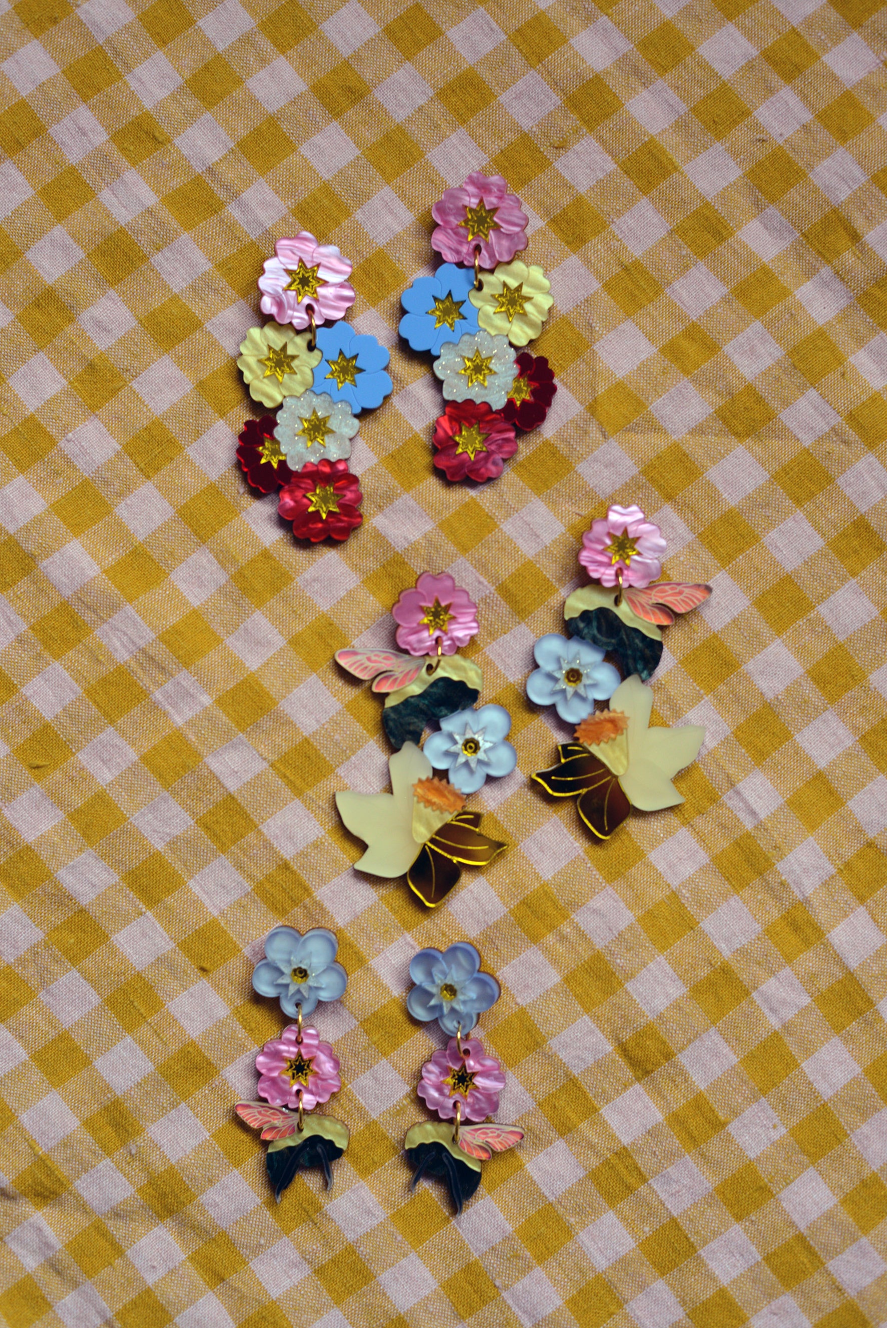 Primula Bunch Statement Earrings