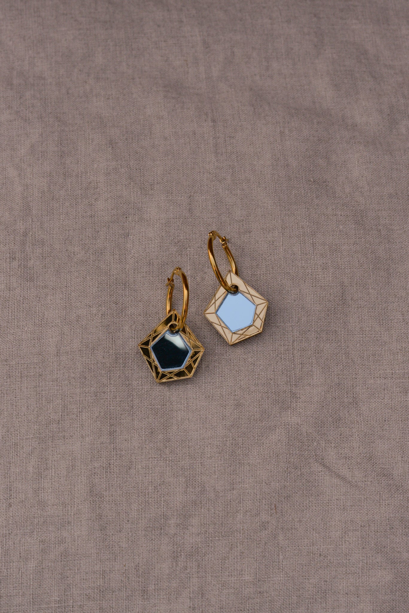 Limited Edition Diamond Gem Hoop Earring