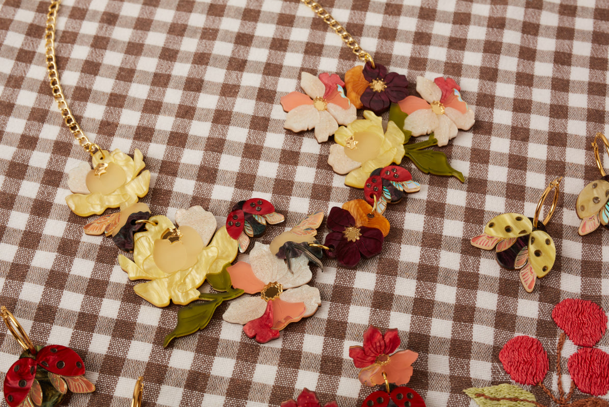 Summer Floral Statement Necklace