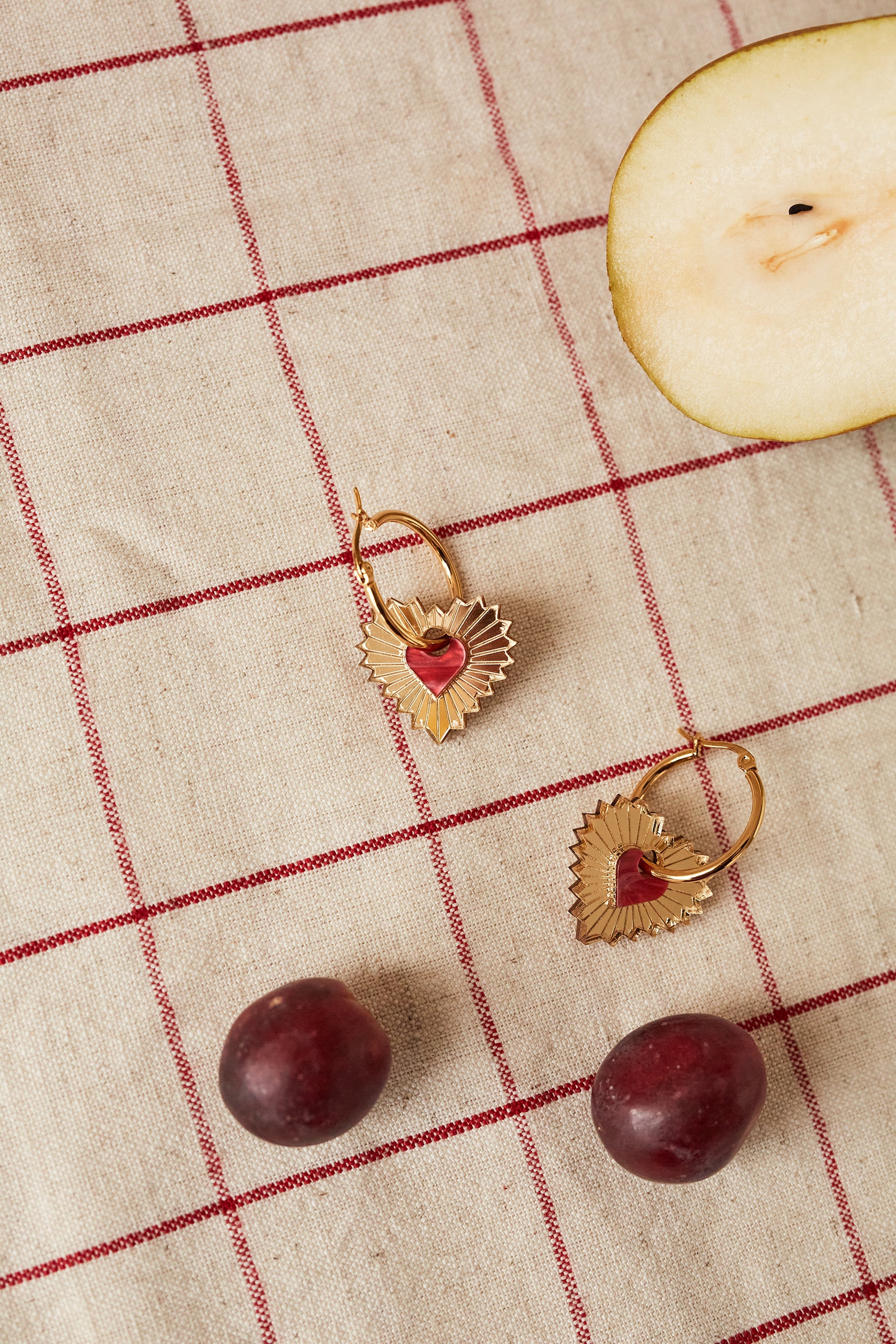 Heart Hoop Earrings