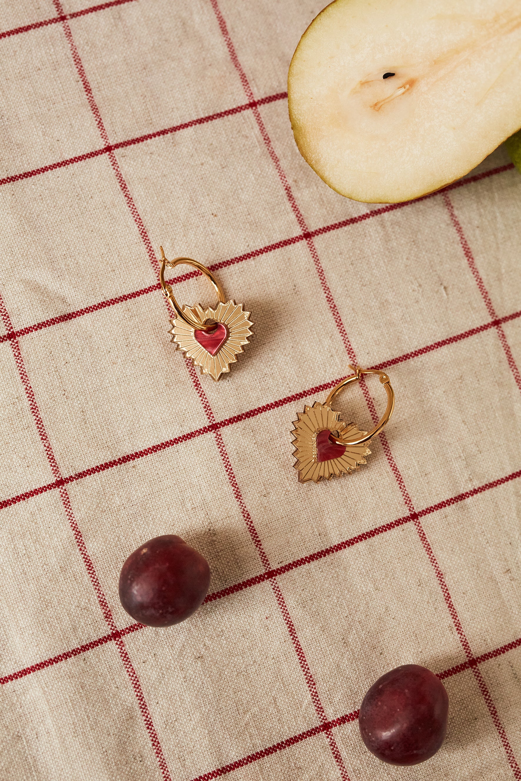 Heart Hoop Earrings