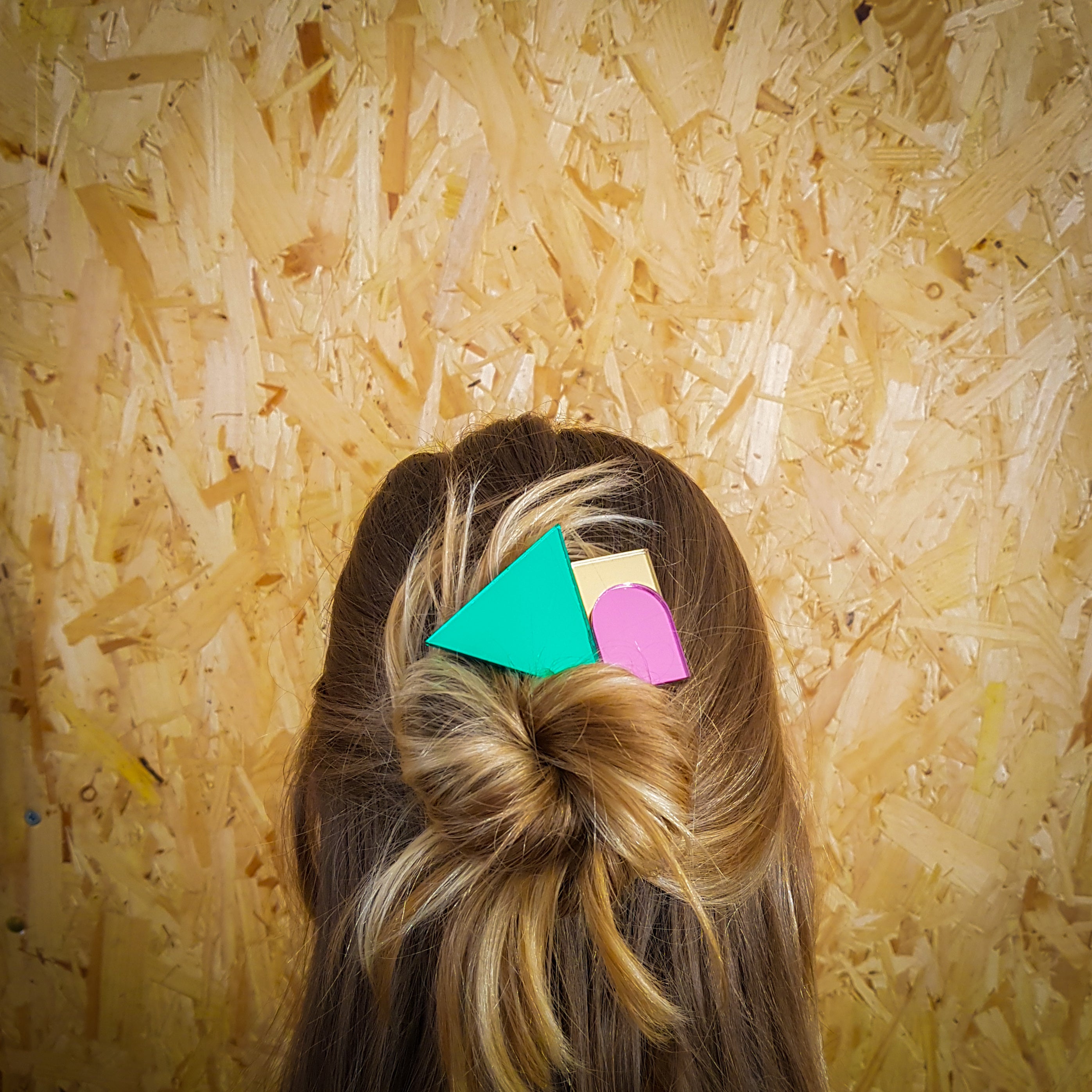 Perspex slide hair clip