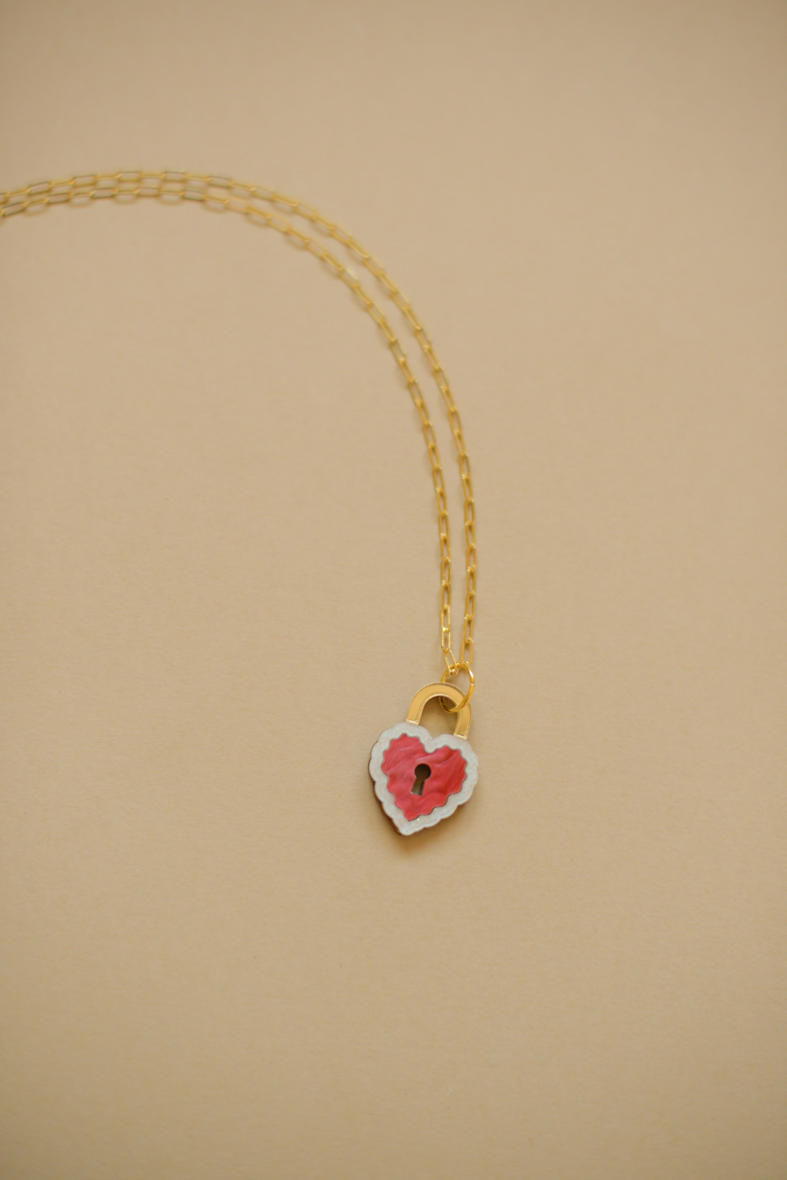 Locket Necklace RED