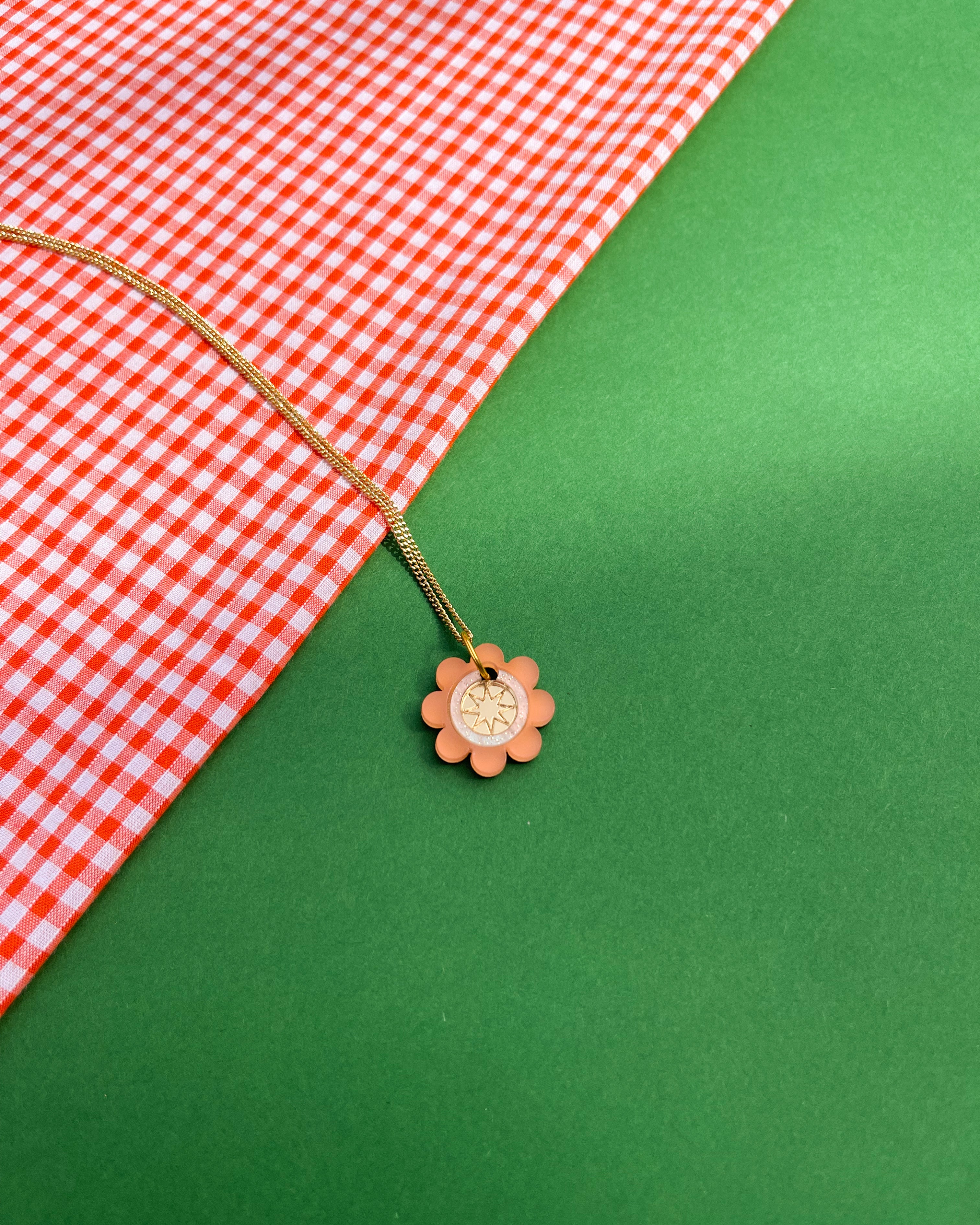 Collier Superstar Mini, rose givré