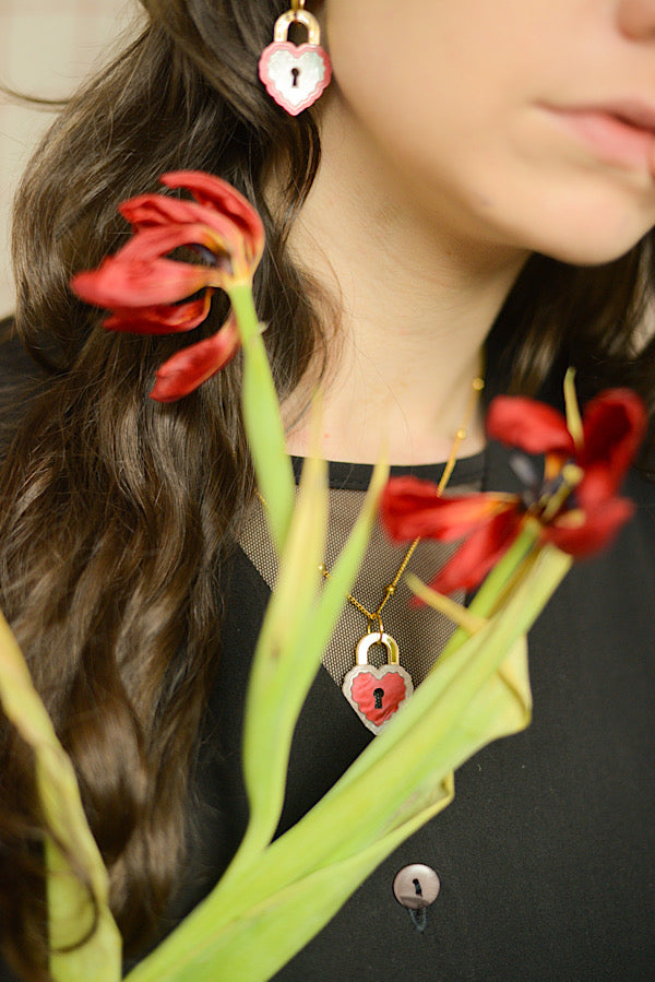 Locket Necklace RED