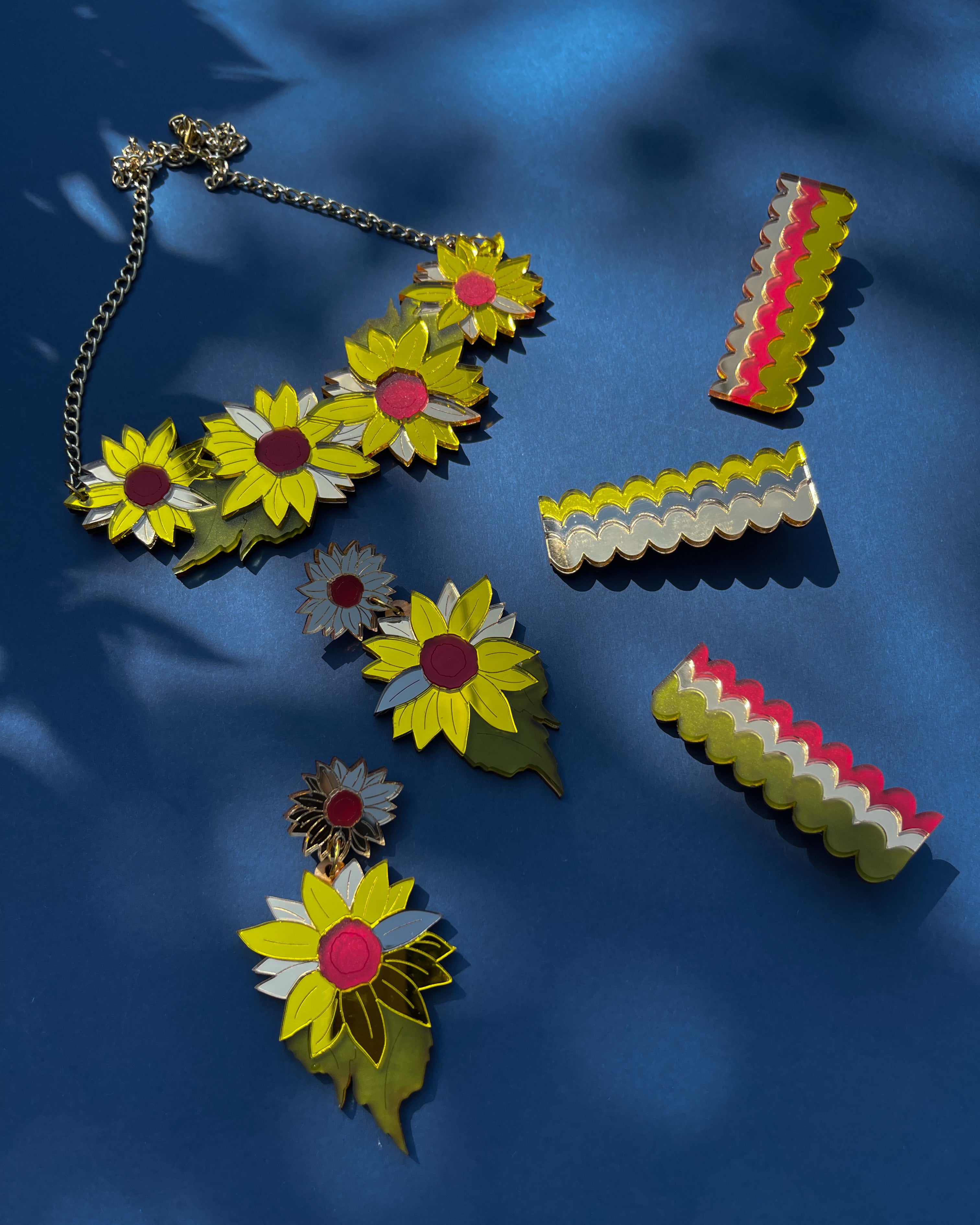 Collier de déclaration de tournesol